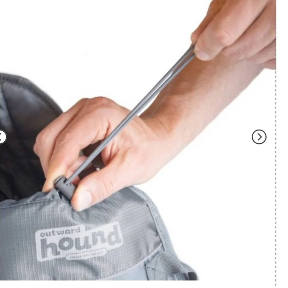 Outward Hound Gray Pet Backpack